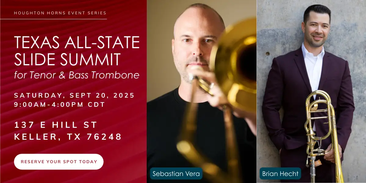 Texas All-State Slide Summit – for Tenor & Bass Trombone